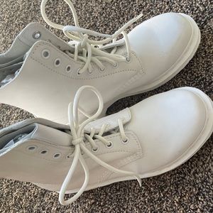 Doc Martens Mono 1460 White Combat Boot 8